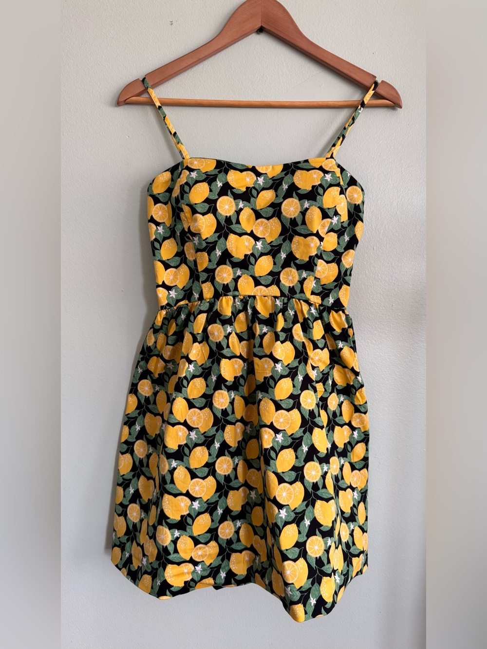twik Lemon-Print Mini Dress - Yellow & Green